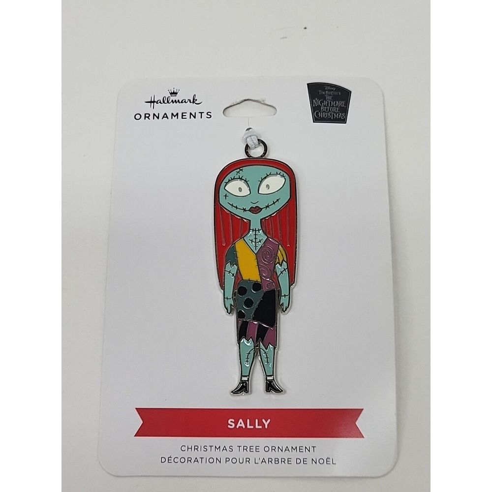 Hallmark SALLY Nightmare‎ Before Christmas Flat Metal Enameled Tree Ornament